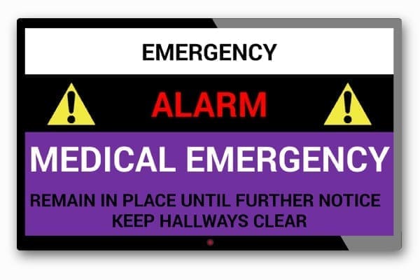 Medical Alert notification DV