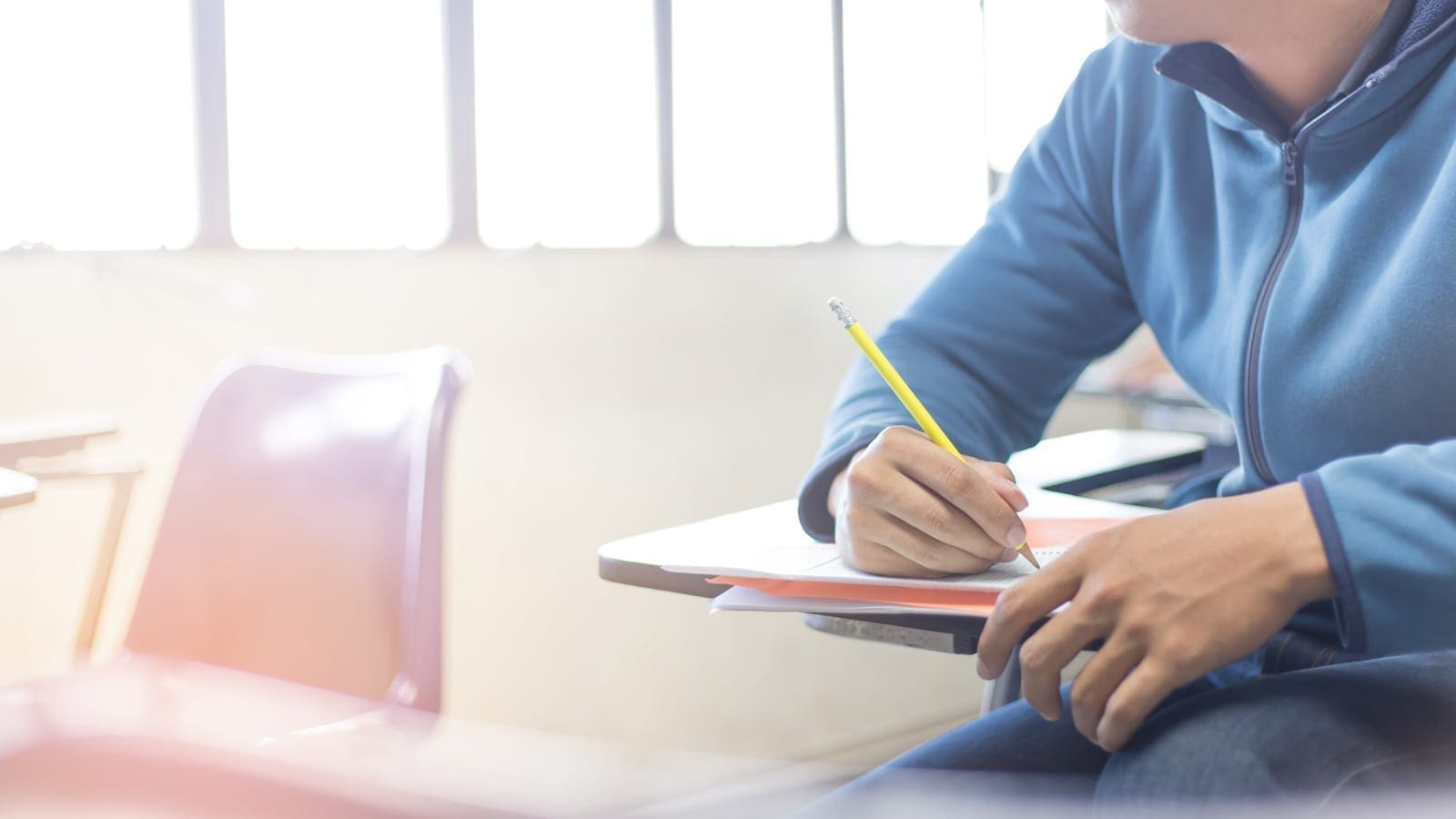 Student at desk
