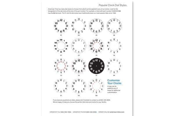Popular Clock Dial Styles