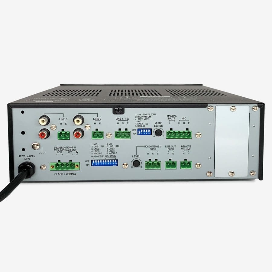 TOA Electronics BG-2240D-AM 240W 5-Input Mixer Amplifier - Image 2