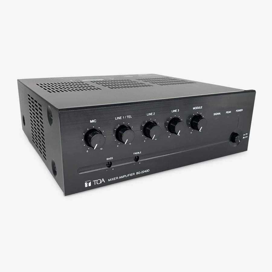 TOA Electronics BG-2240D-AM 240W 5-Input Mixer Amplifier